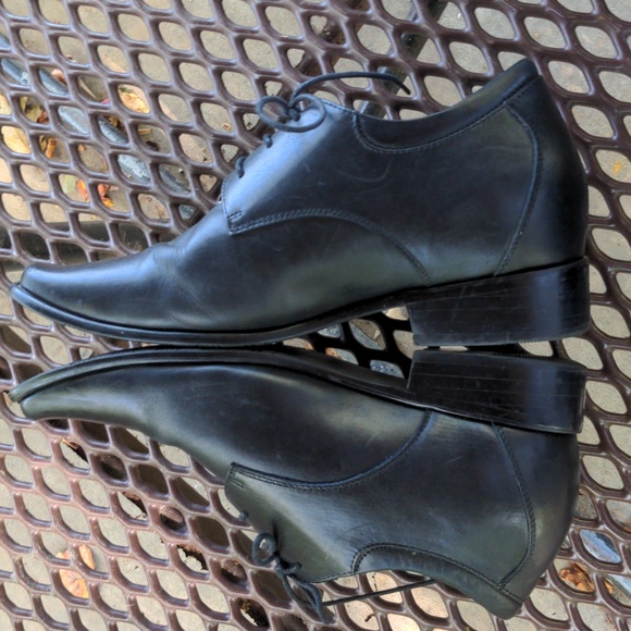 EUC CALDEN K5655 Black Leather 3.2" Taller Elevator Shoes Mens Size 11 - Picture 6 of 10